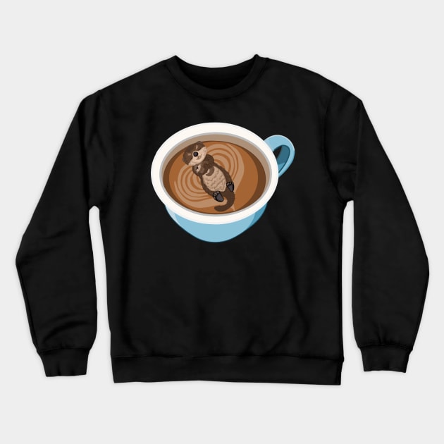 Otterly Adorable Crewneck Sweatshirt by Octopus Cafe